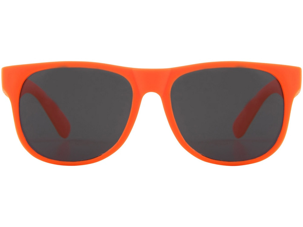 Солнцезащитные очки Retro - сплошные, неоново-оранжевый - фото 2 - id-p111788447