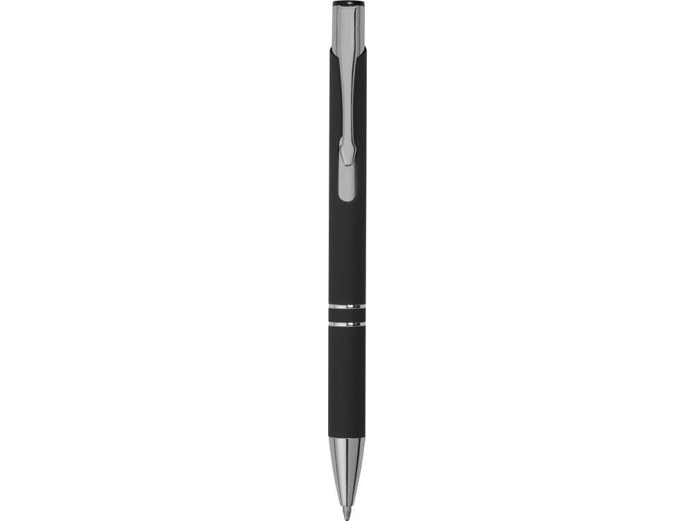 Ручка металлическая шариковая Legend Gum софт-тач, черный - фото 2 - id-p111798451