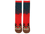 Набор носков с рождественской символикой в мешке женские, 2 пары, красный, фото 7