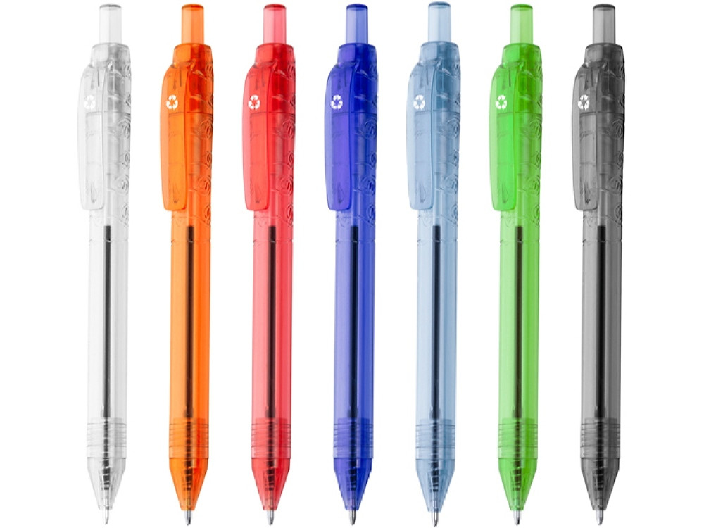 Ручка шариковая, ручка шариковая PACIFIC из RPET, апельсин - фото 4 - id-p111820450