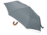 Зонт складной Cary, полуавтоматический, 3 сложения, с чехлом, серый, фото 2