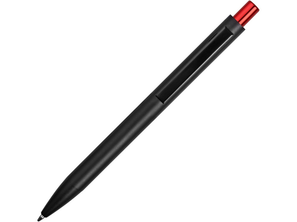 Ручка металлическая шариковая Blaze с цветным зеркальным слоем, черный/красный - фото 4 - id-p111789477