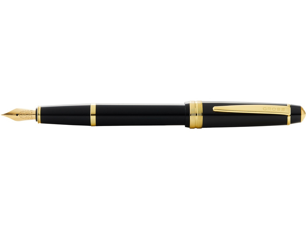 Перьевая ручка Cross Bailey Light Polished Black Resin and Gold Tone, перо F - фото 2 - id-p111798476