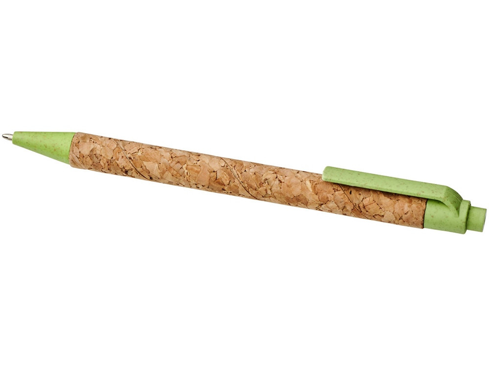 Шариковая ручка Midar из пробки и пшеничной соломы, зеленое яблоко - фото 3 - id-p111793493