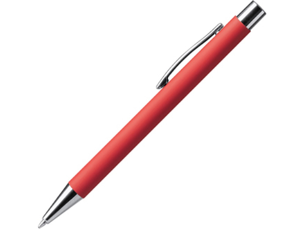 Ручка металлическая шариковая DOVER с покрытием софт-тач, красный - фото 1 - id-p111820495