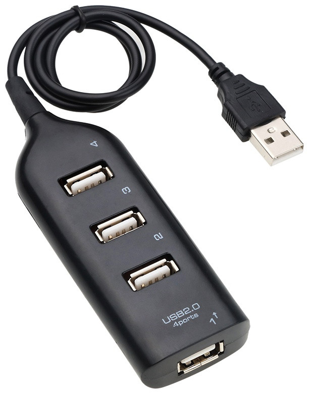 ЮСБ ХАБ - USB 2.0 Hub 4Ports - фото 1 - id-p111824885