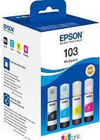 Epson C13T00S64A Набор из четырех контейнеров с чернилами, серия 103 EcoTank