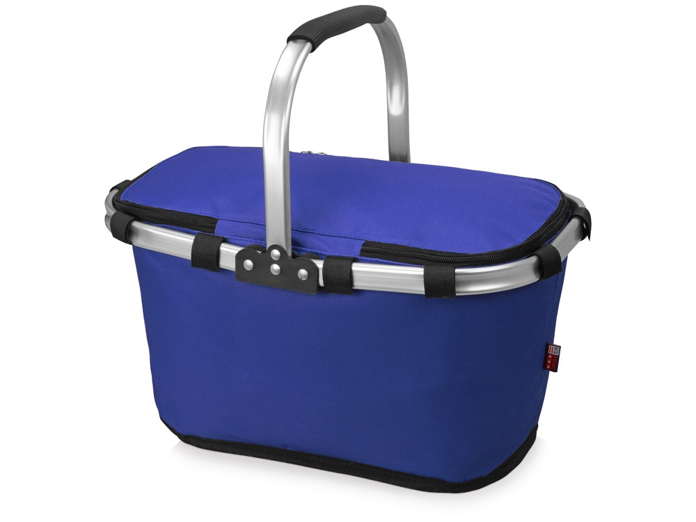 Изотермическая сумка-холодильник FROST складная с алюминиевой рамой, синий - фото 2 - id-p111790503