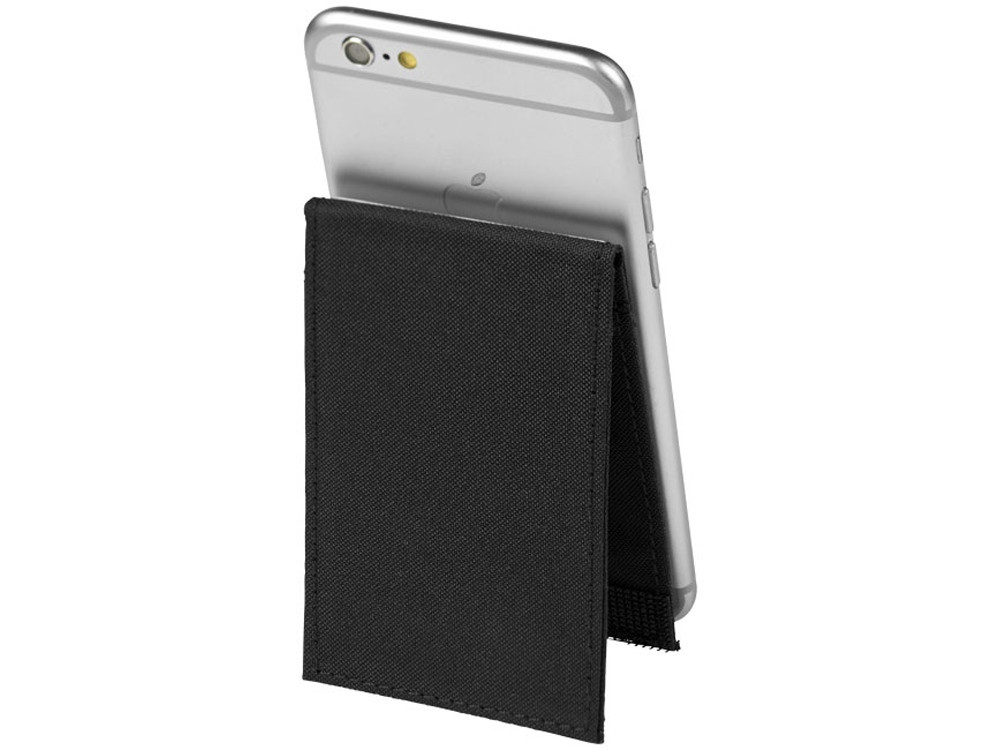Кошелек-подставка для телефона RFID премиум-класса, черный - фото 1 - id-p111790510