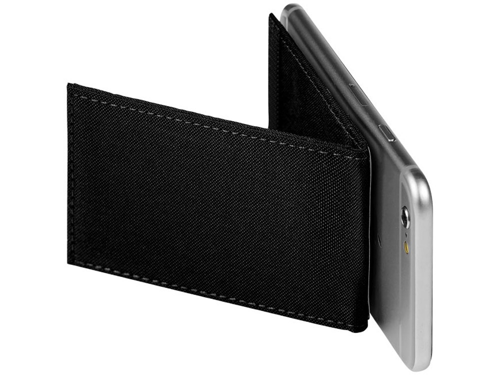 Кошелек-подставка для телефона RFID премиум-класса, черный - фото 5 - id-p111790510