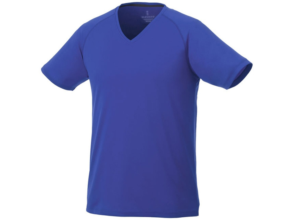 Модная мужская футболка Amery с коротким рукавом и V-образным вырезом, синий - фото 1 - id-p111792505