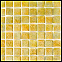 Мозайка стеклянная для бассейна Ezarri Iris Ambar (коллекция Iris, Yellow, жёлтая с золотым)