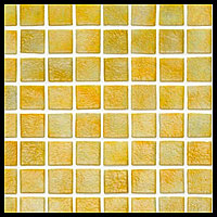 Мозайка стеклянная для бассейна Ezarri Iris Ambar (коллекция Iris, Yellow, жёлтая с золотым)