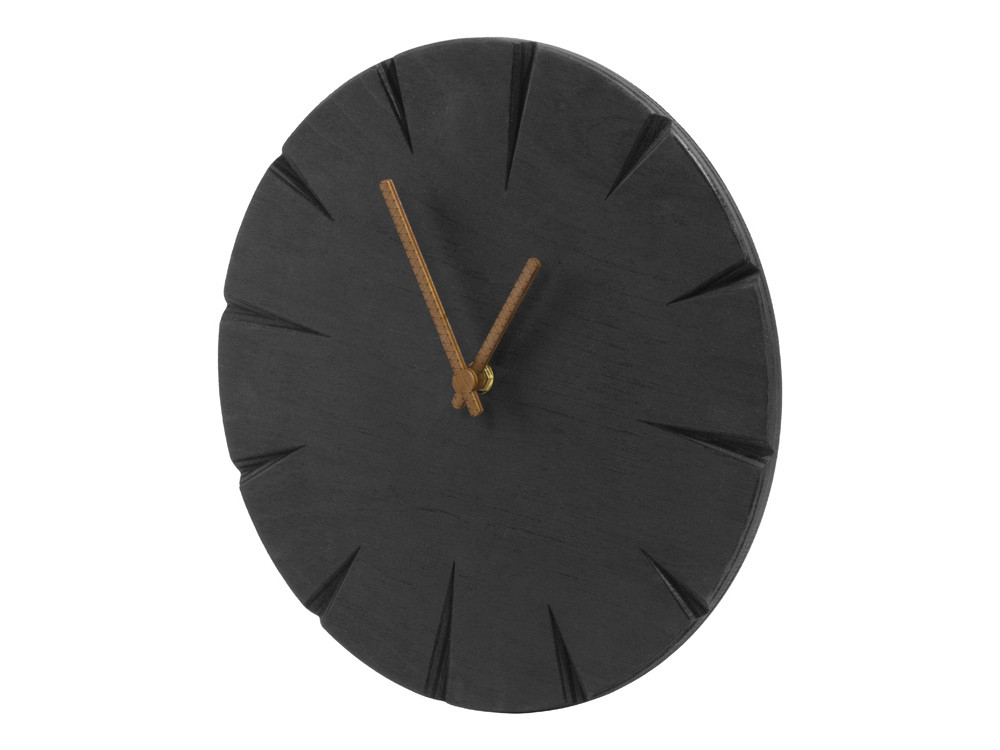 Часы деревянные Helga, 28 см, черный - фото 3 - id-p111813502