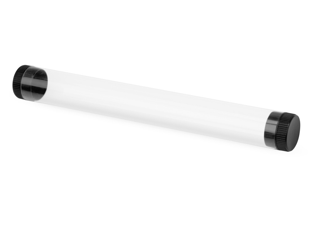 Футляр-туба пластиковый для ручки Tube 2.0, прозрачный/черный - фото 1 - id-p111789523