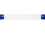 Футляр-туба пластиковый для ручки Tube 2.0, прозрачный/синий, фото 2