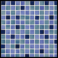 Мозайка стеклянная для бассейна Ezarri Mix 25001-C (коллекция Mix (Deco3), Mix Blue, фиолетовый с синим)