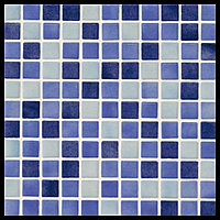 Бассейнге арналған мозайка Ezarri Mix 25002-C (Mix (Deco3) топтамасы, Mix Blue, күлгін және сұр)