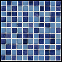 Мозайка стеклянная для бассейна Ezarri Mix 25003-B (коллекция Mix (Deco2), Mix Blue, голубая с фиолетовым)