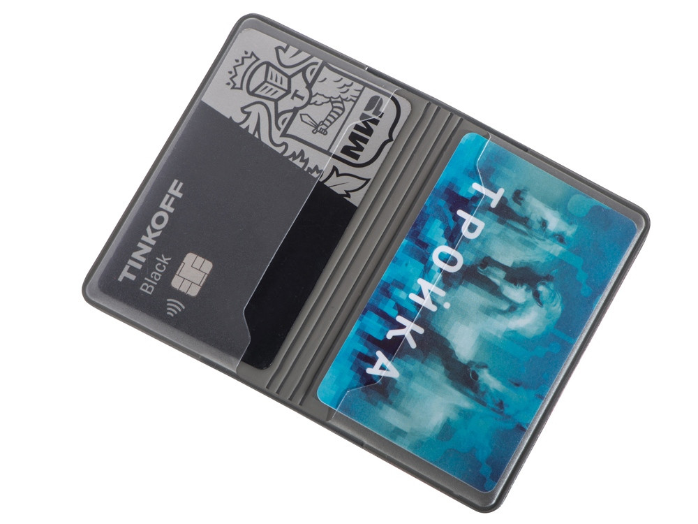 Картхолдер для 2-х пластиковых карт Favor, синий - фото 3 - id-p111813512