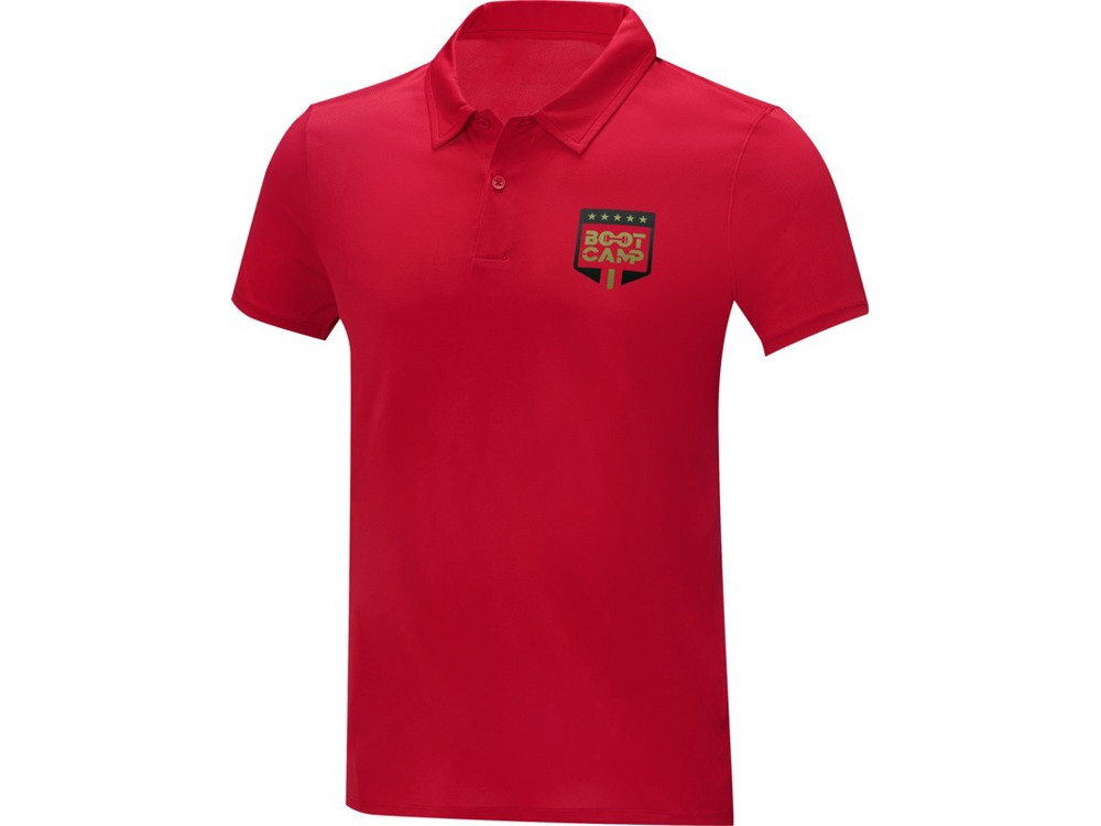 Мужская стильная футболка поло с короткими рукавами Deimos, красный - фото 8 - id-p111818519