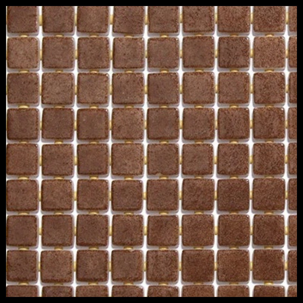 Мозайка стеклянная для бассейна Ezarri Niebla 2504А Anti-Slip (противоскользящая, Chocolate brown, коричневая), фото 1