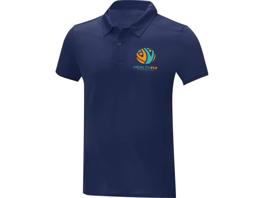 Мужская стильная футболка поло с короткими рукавами Deimos, темно-синий - фото 8 - id-p111818539