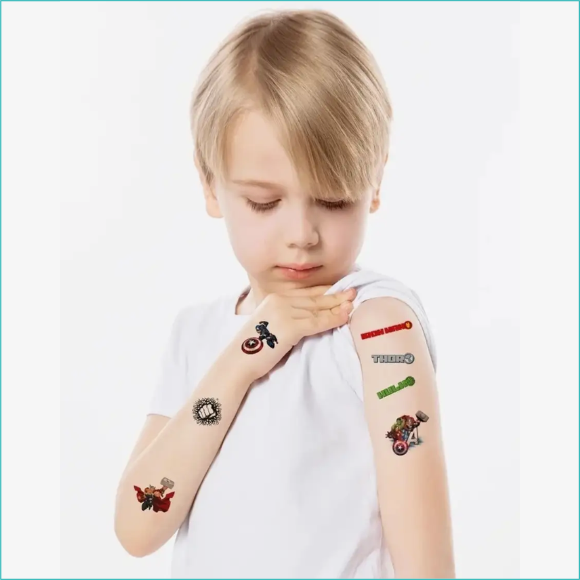 Переводные наклейки-татуировки для детей "Лига справедливости" (DC) - фото 4 - id-p111829624