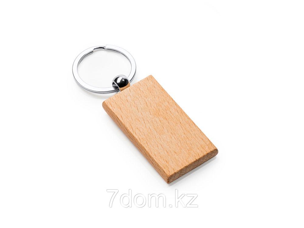 Брелок SILA из натурального дерева, прямоугольный, фото 1