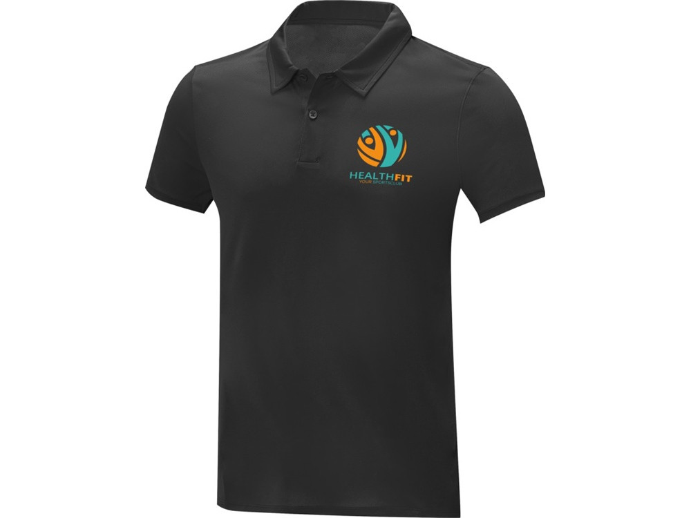 Мужская стильная футболка поло с короткими рукавами Deimos, черный - фото 8 - id-p111818557