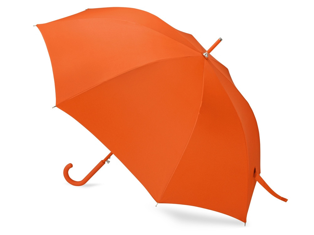 Зонт-трость Silver Color полуавтомат, оранжевый/серебристый - фото 2 - id-p111790582