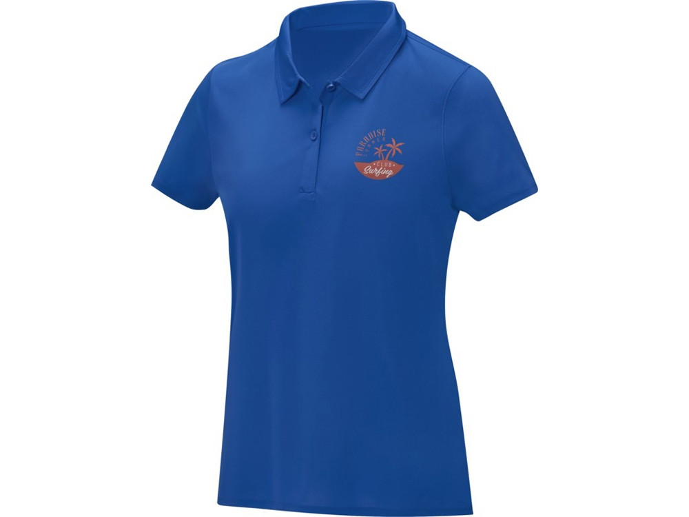 Женская стильная футболка поло с короткими рукавами Deimos, синий - фото 8 - id-p111818581