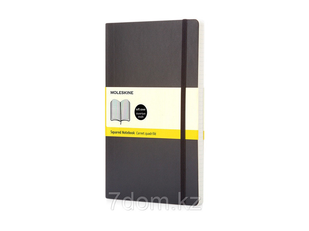 Записная книжка Moleskine Classic Soft (в клетку), Pocket (9x14 см), черный