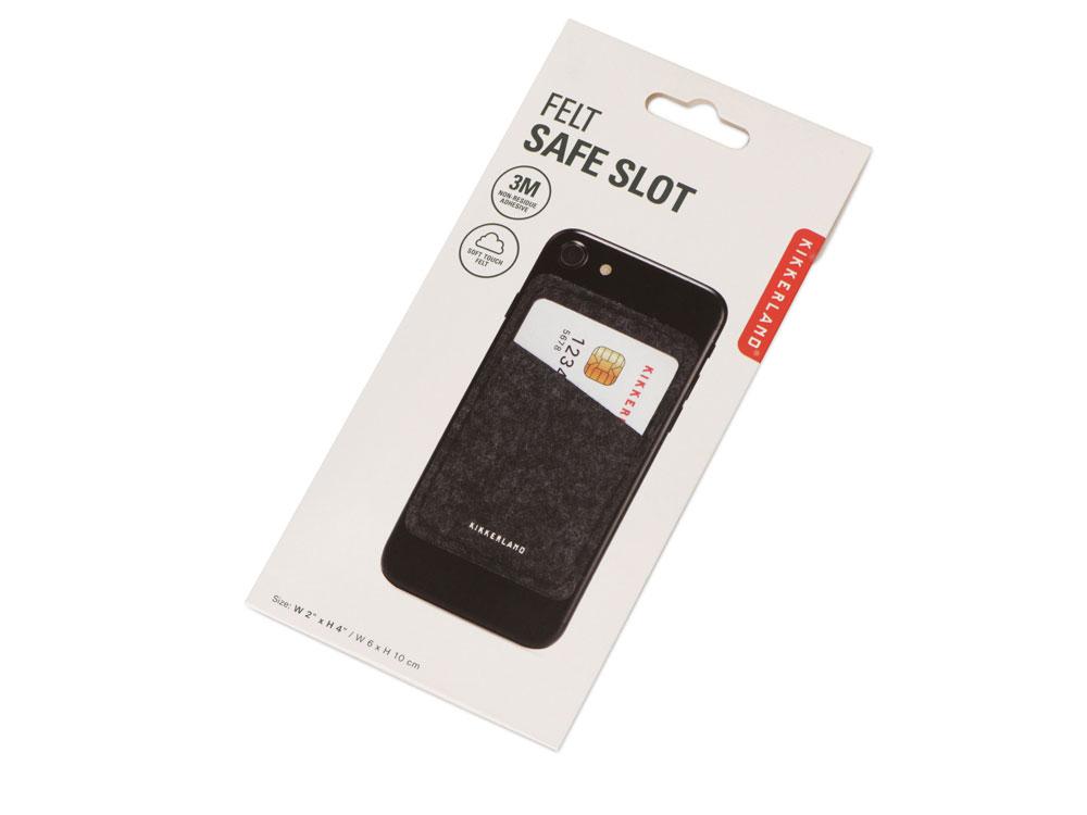 Картхолдер с креплением на телефон Slot, темно-серый - фото 7 - id-p111799602