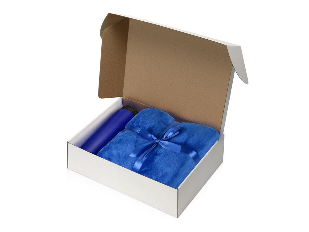 Подарочный набор с пледом, термокружкой Dreamy hygge, синий - фото 2 - id-p111797591