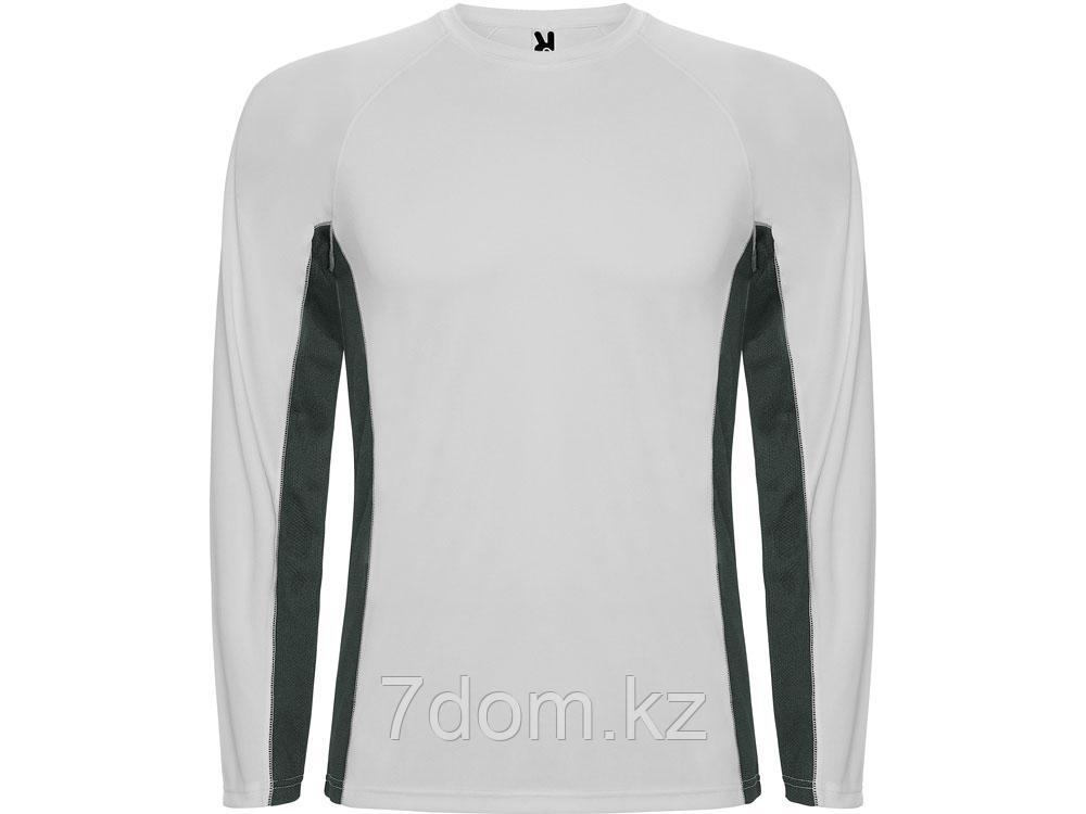 Футболка Shanghai мужская с длинным рукавом, белый/графитовый, фото 1