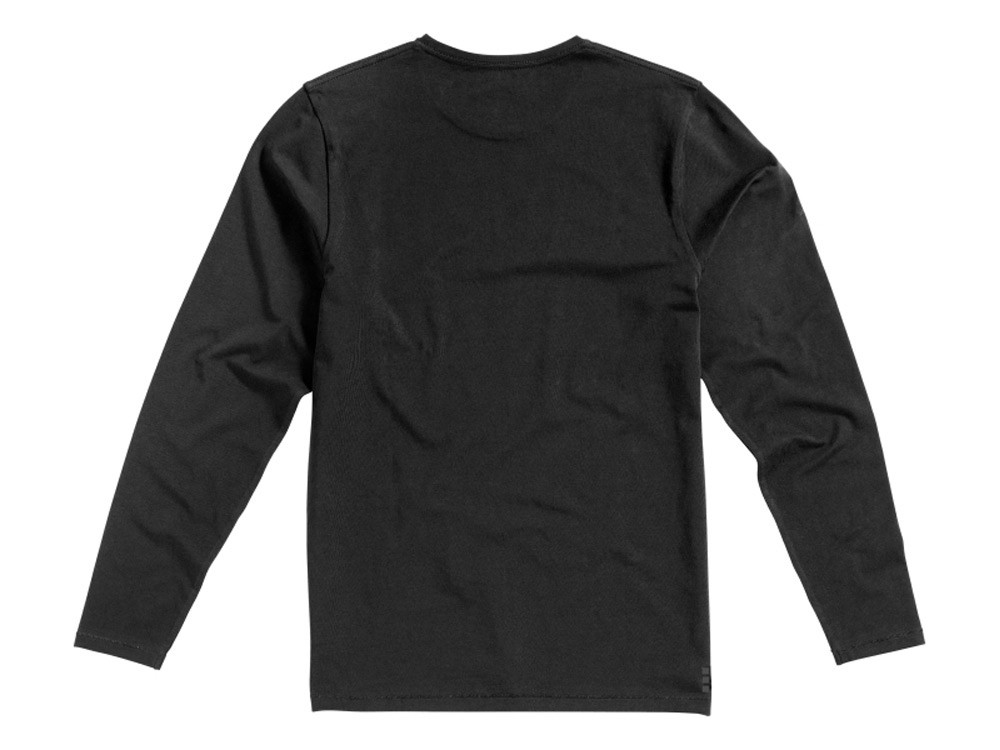 Ponoka мужская футболка из органического хлопка, длинный рукав, черный - фото 7 - id-p111785644