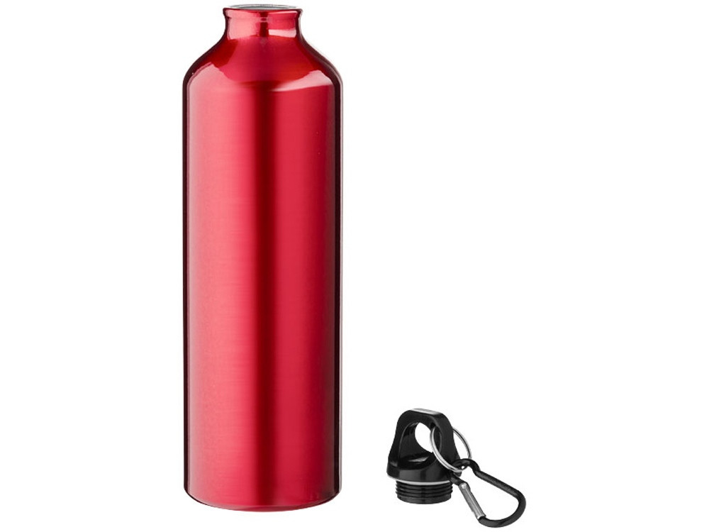 Алюминиевая бутылка для воды Oregon объемом 770 мл с карабином - Красный - фото 2 - id-p111784639