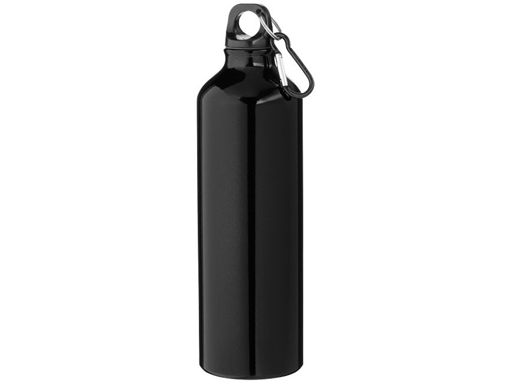 Алюминиевая бутылка для воды Oregon объемом 770 мл с карабином - сплошной черный - фото 1 - id-p111784641