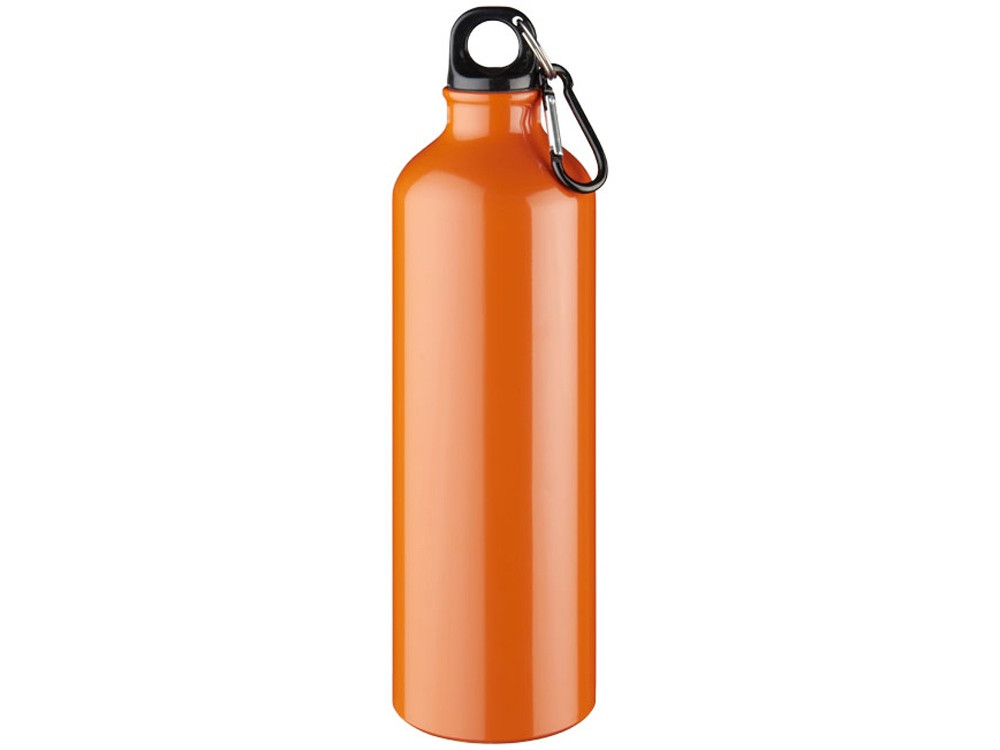 Алюминиевая бутылка для воды Oregon объемом 770 мл с карабином - Оранжевый - фото 2 - id-p111784642