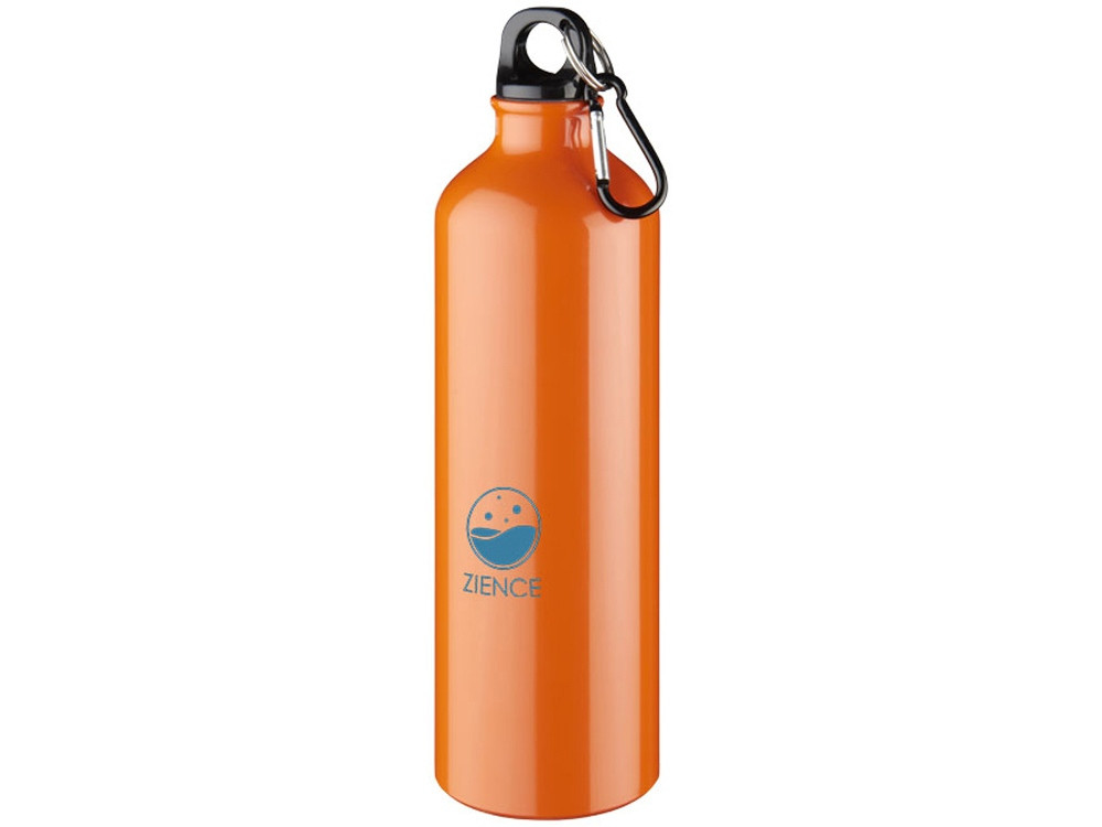Алюминиевая бутылка для воды Oregon объемом 770 мл с карабином - Оранжевый - фото 4 - id-p111784642