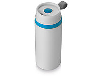 Термостакан герметичный Flor, белый/синий