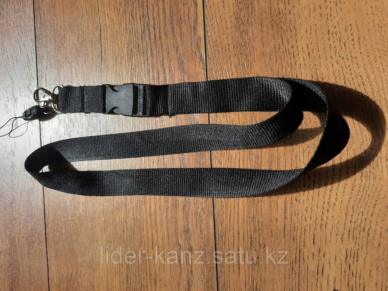 Шнурок для бейджа черный репс - фото 2 - id-p111829950