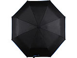 Зонт складной Уоки, черный/синий (Р), фото 4