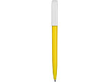 Ручка пластиковая шариковая Миллениум Color BRL, желтый/белый, фото 3