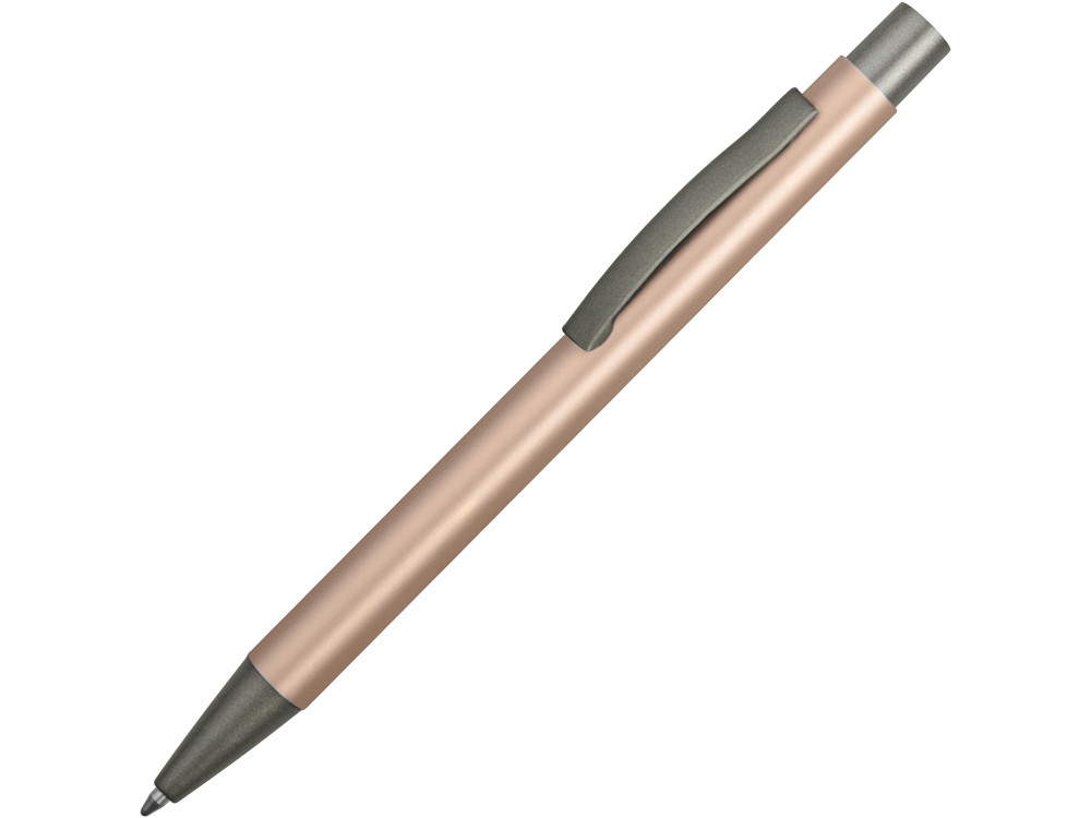 Ручка металлическая soft touch шариковая Tender, розовое золото/серый - фото 1 - id-p111789687