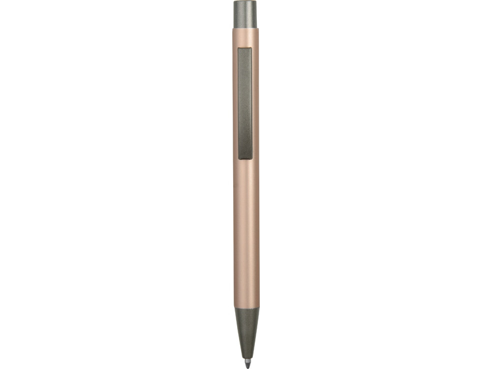 Ручка металлическая soft touch шариковая Tender, розовое золото/серый - фото 2 - id-p111789687