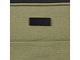 Чехол для 14-дюймового ноутбука Joey объемом 2 л из брезента, переработанного по стандарту GRS, оливковый, фото 5