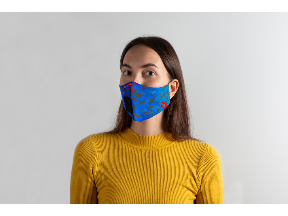 Гигиеническая маска для лица многоразовая с люверсом, для сублимации в крое - фото 3 - id-p111797669