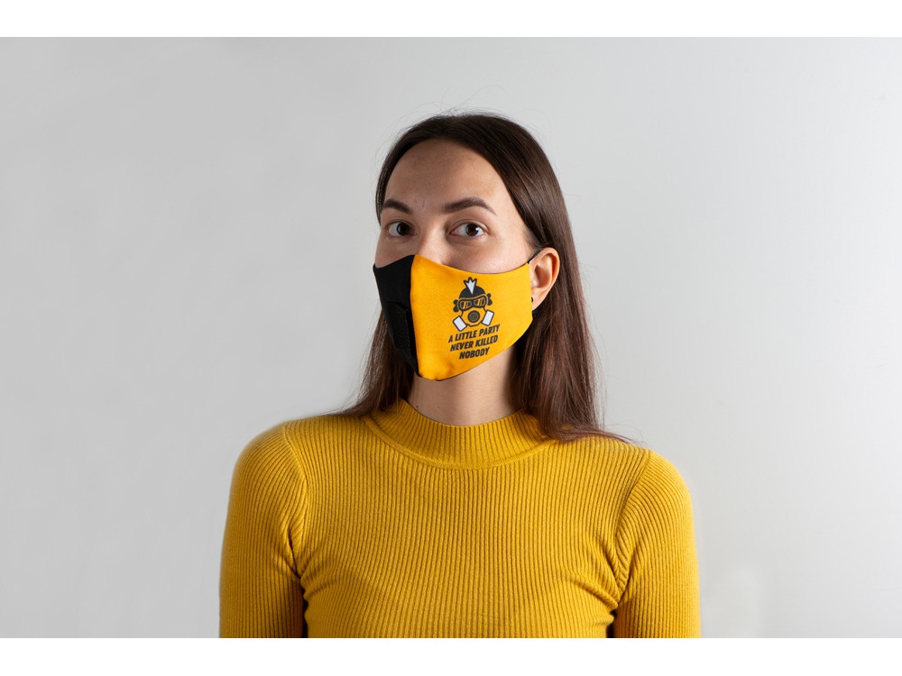 Гигиеническая маска для лица многоразовая с люверсом, для сублимации в крое - фото 6 - id-p111797669